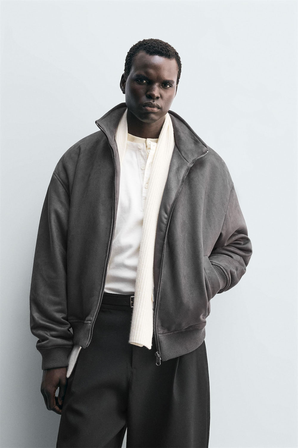 Faux Suede Jacket - Image 4