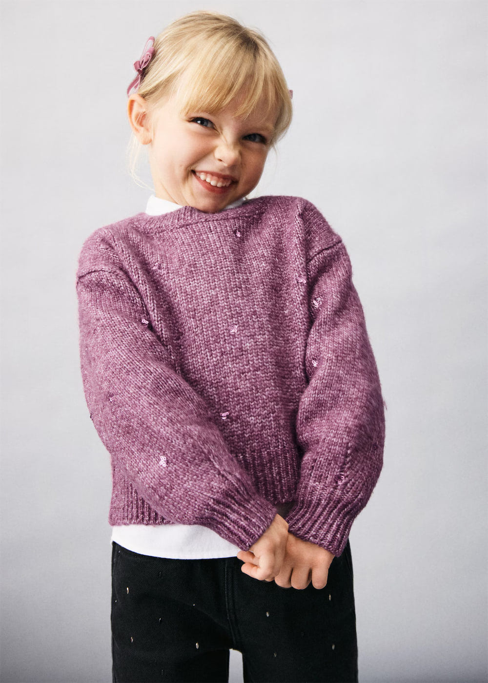 Knit paillette sweater - Image 2