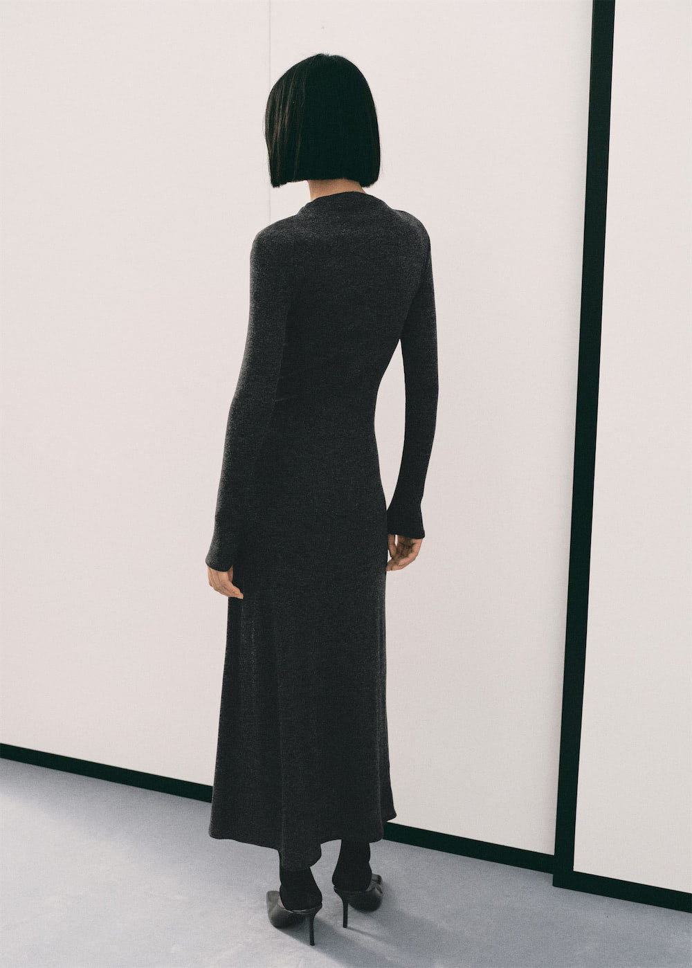 Knitted sweater with perkins neck - Image 2