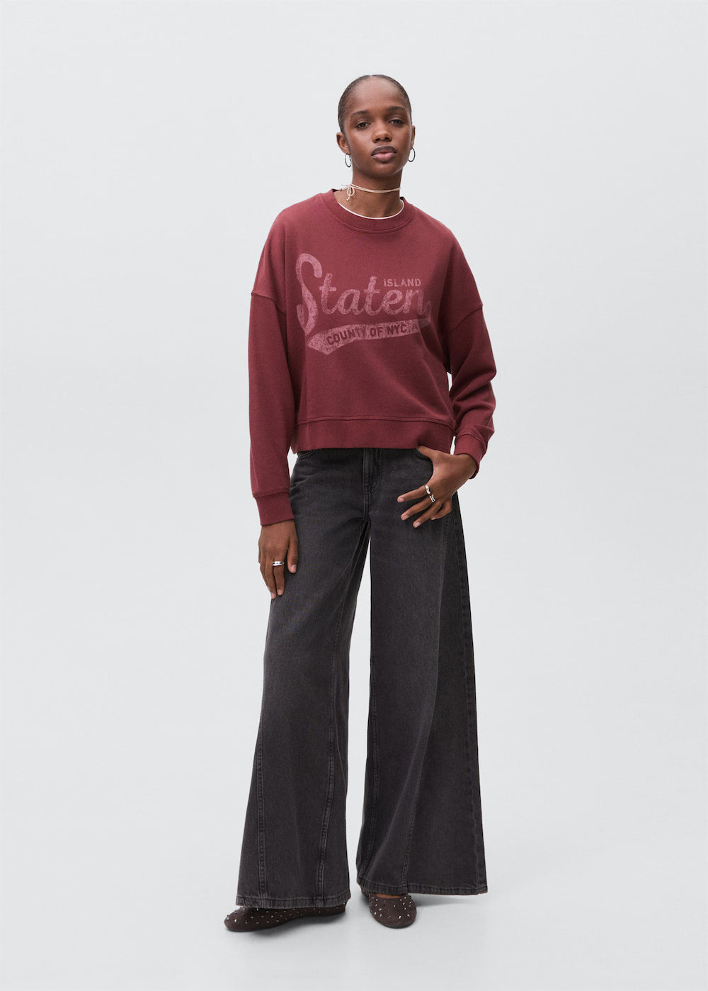 Printed cotton sweatshirt - Image 5